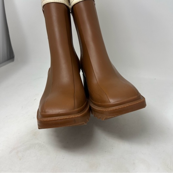 Chloe Betty Canvas Trim Rain Boot Size 38 or US 8 - Picture 7 of 14